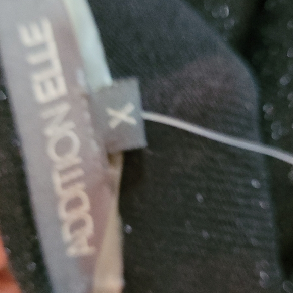 NWT Addition Elle Metallic Beaded Black Sweater Tunic X - Picture 5 of 8